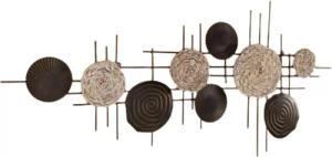 Home-trends24.de Wanddekoobjekt Wanddeko Metall Seegras Wandbild