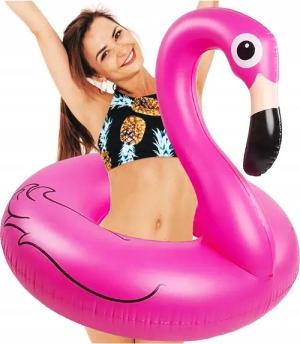 Festivalartikel Schwimmring Großes Flamingo-Schwimmring 120cm -