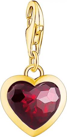 THOMAS SABO Charm Herz Charm Rot,