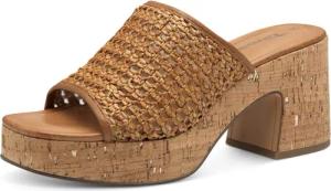 Tamaris Pantolette, Blockabsatz, Plateau, Sommerschuh in