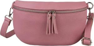 ITALYSHOP24 Bauchtasche Damen Leder Gürteltasche Hüfttasche