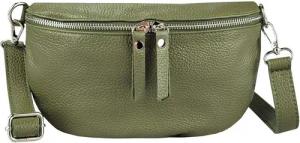 ITALYSHOP24 Bauchtasche Damen Leder Gürteltasche Hüfttasche