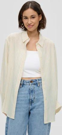 QS Langarmbluse Longbluse mit Streifen