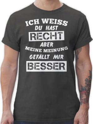 Shirtracer T-Shirt Meine Meinung Besserwisser Sprüche