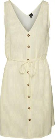 Vero Moda Sommerkleid BUMPY (1-tlg) Drapiert/gerafft