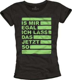 MAKAYA Print-Shirt Damen Lustige Sprüche Text