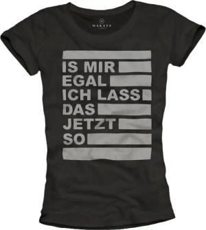 MAKAYA Print-Shirt Damen Lustige Sprüche Text