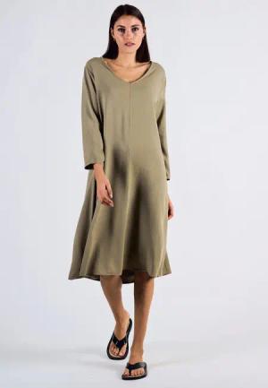 Andijamo-Fashion Midikleid MODERN MUSE Locker geschnittenes