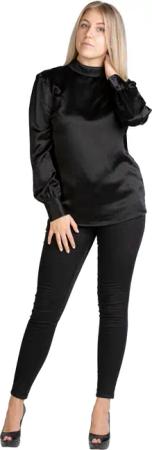 Posh Gear Seidenbluse Damen Bluse Satinoseta