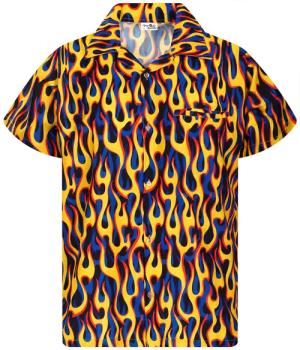 King Kameha Hawaiihemd Flames Allover Funky