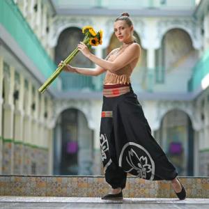 virblatt Haremshose Aladinhose Damen & Haremshose