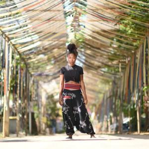 virblatt Haremshose Aladinhose Damen & Haremshose