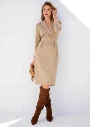 MADELEINE Midikleid Kleid in Wickel-Optik