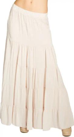 Caspar Faltenrock RO020 langer eleganter Damen