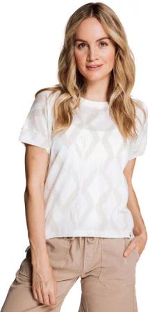 Zhrill T-Shirt T-Shirt ZHRAHEL Beige (0-tlg)