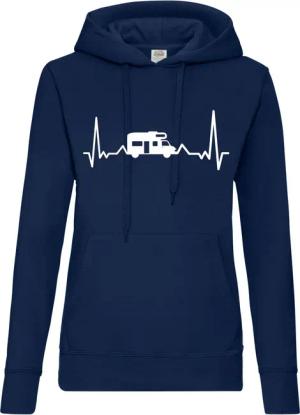 Youth Designz Kapuzenpullover Heartbeat Camping Damen