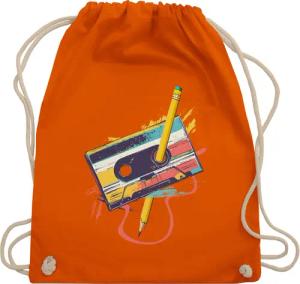 Shirtracer Turnbeutel Retro Kassette I Retro