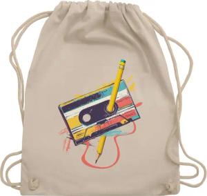 Shirtracer Turnbeutel Retro Kassette I Retro