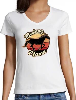 MyDesign24 T-Shirt Damen Pferde Print Shirt