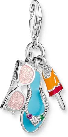 THOMAS SABO Kettenanhänger Charm- Sonnenbrille, Badesandale,