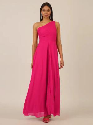 Apart Abendkleid mit Plissee- Drapierung vorne