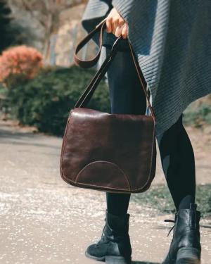 Hamosons Handtasche Damen-Handtasche Größe M Retro-Look