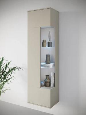 INOSIGN Vitrine "Kenia, stehend und hängend, Türanschlag wechselbar", (1 St.), Vitrineschrank mit Glastüren 160 cm Höhe