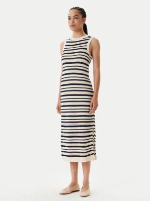 Tommy Hilfiger Strickkleid WW0WW45649 Beige Slim Fit