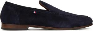 Tommy Hilfiger Halbschuhe Hilfiger Flexible Suede Loafer FM0FM05496 Dunkelblau