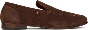 Tommy Hilfiger Halbschuhe Hilfiger Flexible Suede Loafer FM0FM05496 Braun