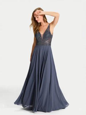 Hey Kyla Abendkleid 5AG015HK Grau Regular Fit