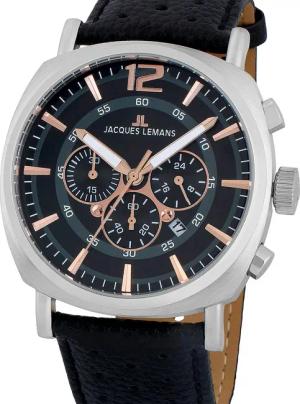 Jacques Lemans 1-1645I Lugano Herren Chrono 46mm 10ATM