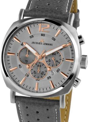 Jacques Lemans 1-1645.1L Lugano Chronograph 46mm 10ATM