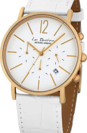Jacques Lemans LP-123P La Passion Chronograph Unisex Uhr 40mm