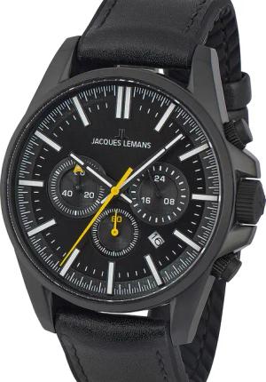 Jacques Lemans 1-2119B Liverpool Chronograph Herrenuhr 44mm 10ATM