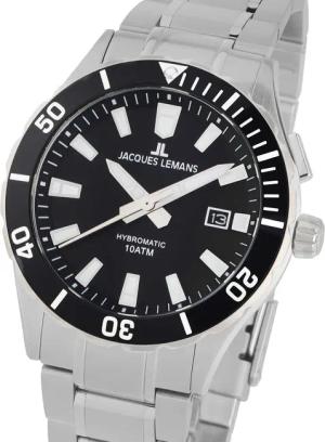 Jacques Lemans 1-2131D Hybromatic Herrenuhr 43mm 10ATM