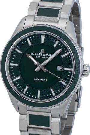 Jacques Lemans 1-2116E Eco Power Apple Herrenuhr 40mm 10ATM