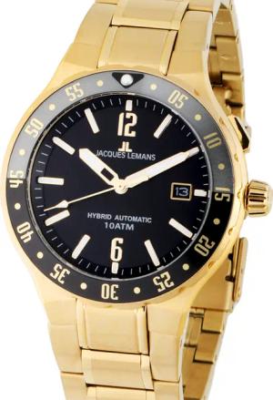 Jacques Lemans 1-2109J Hybromatic Herrenuhr 42mm