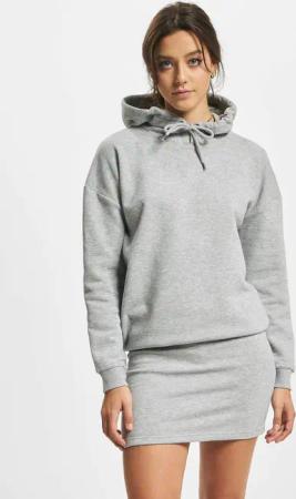 DEF Cropped Hoody Dress Grey