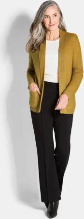 Strickjacke - honig - Gr. 38 von Goldner Fashion