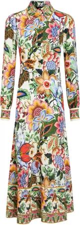 Etro - Long Dress Floral - Größe I40 - bordeaux