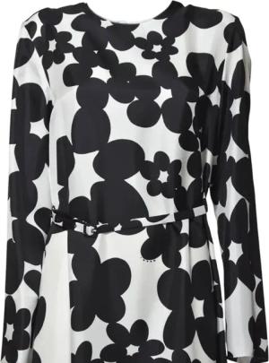 Marni - Black Silk Twill Midi Dress - Größe 38 - black