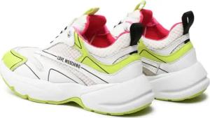 Moschino Low-Top Sneaker - Sporty Mix Sneakers - Gr. 38 (EU) - in Weiß - für Damen