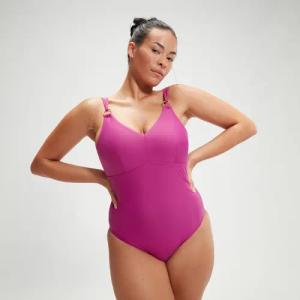 Formender asymmetrischer Badeanzug mit Trägern für Damen Beere