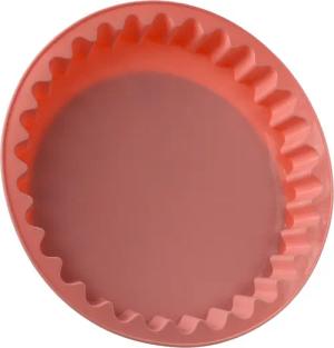 MARELIDA Obstkuchenform Backform Silikon rosa 26,5cm