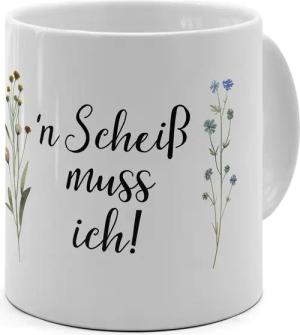 PhotoFancy Tasse mit lustigem Spruch 'Scheiß