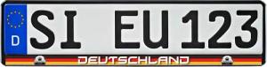 Bubble-Store Kennzeichenhalter Auto Kennzeichenhalterung, (Deutschland-Flagge), KFZ