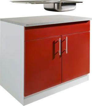 wiho Küchen Spülenschrank Kiel 100 cm
