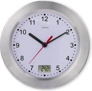 Hama Badezimmeruhr Wanduhr "Mauritius", ohne Ticken,