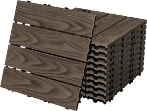 ECD Germany Terrassendielen WPC Bodenplatte Terrassenfliesen
